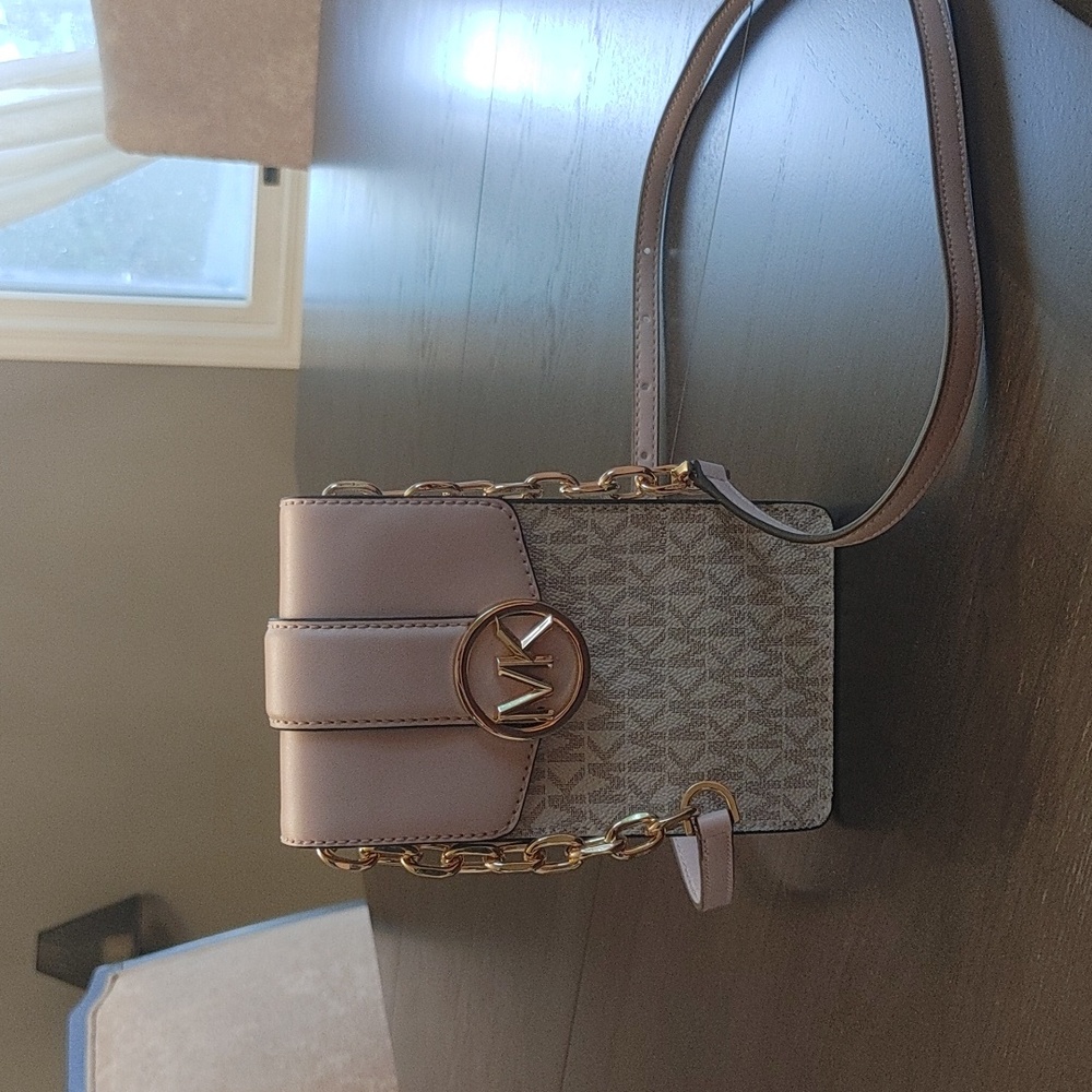 Michael Kors Caramel small NS Phone Crossbody Bag MK